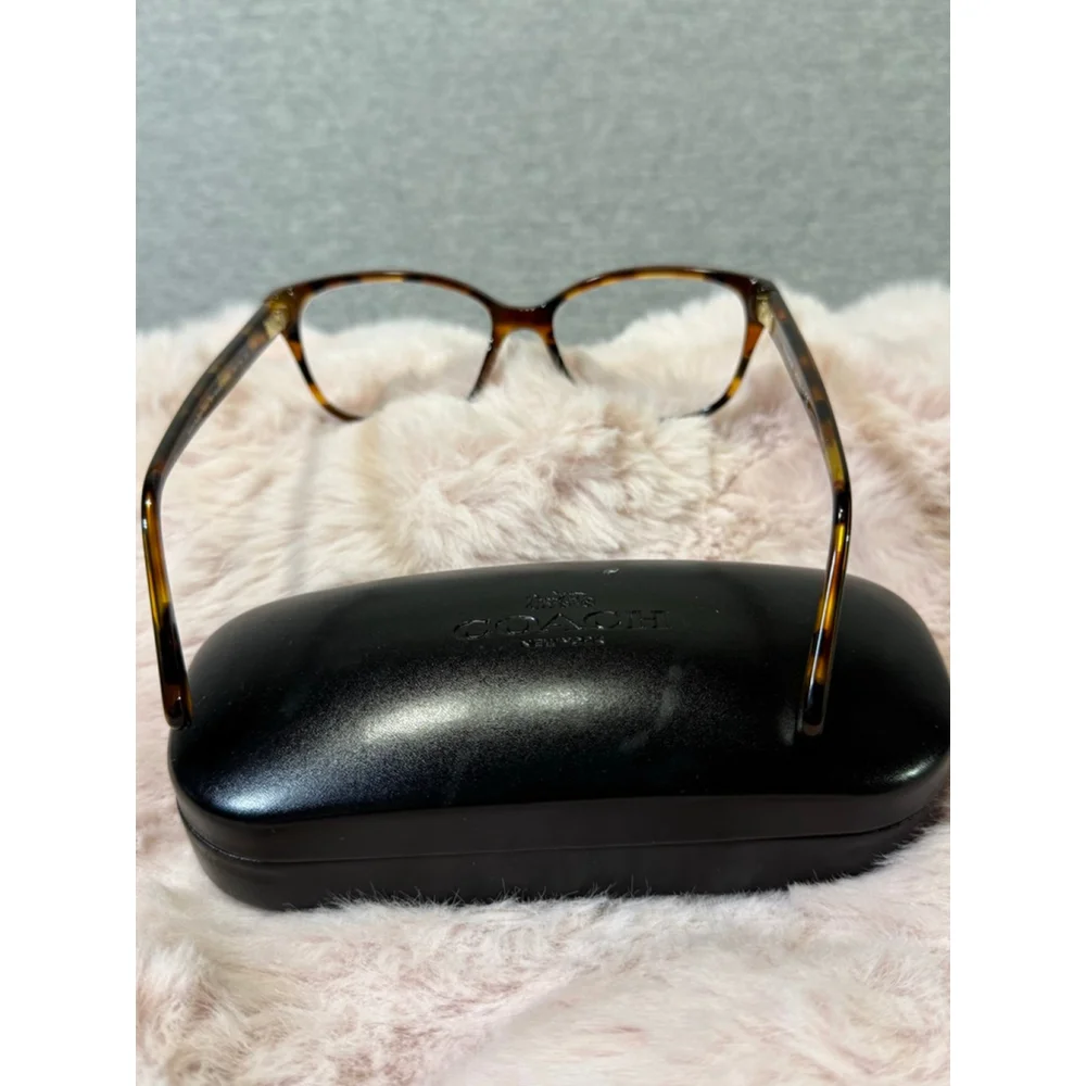 Women's Coach Eyeglasses Brown Tortoise Size 54-16-140